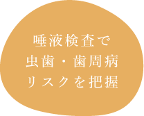 唾液検査で虫歯・歯周病リスクを把握